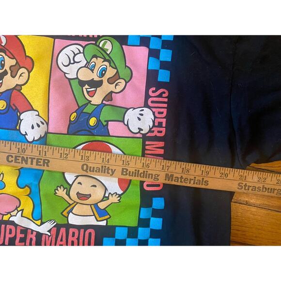 Super Mario Heavy T Shirt Black Mens XL - Picture 6 of 8